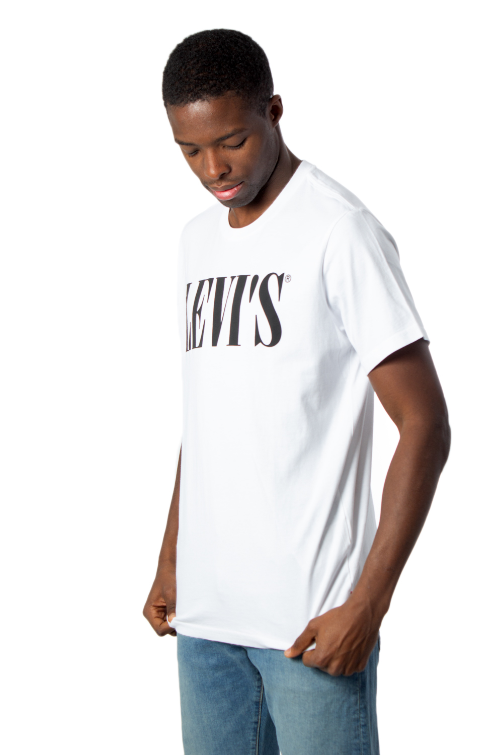 T-shirt Levi's® Relaxed Graphic Tee 90S Serif Logo Bianco - Foto 2