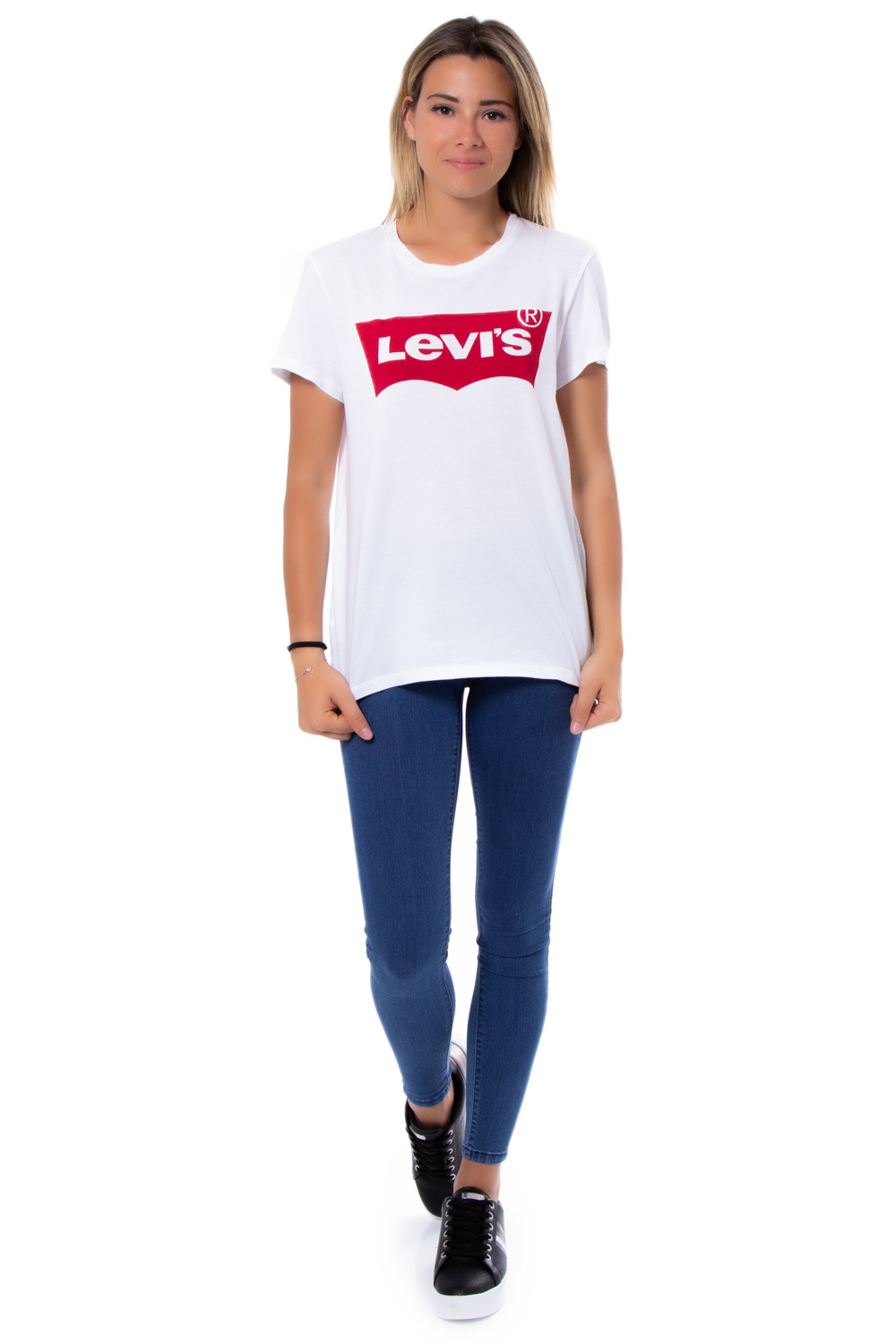 T-shirt Levi's® The Perfect Graphic Tee Bianco - Foto 4