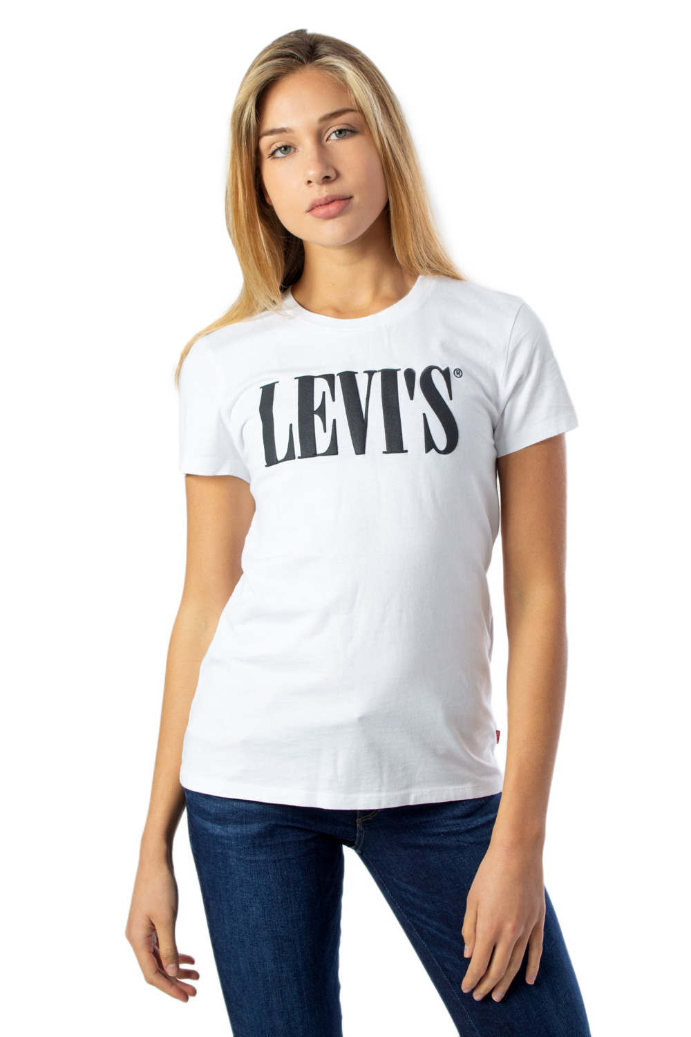 T-shirt Levi's® THE PERFECT TEE 90S SERIF PERFECT T2 0783/0781 Bianco - Foto 1