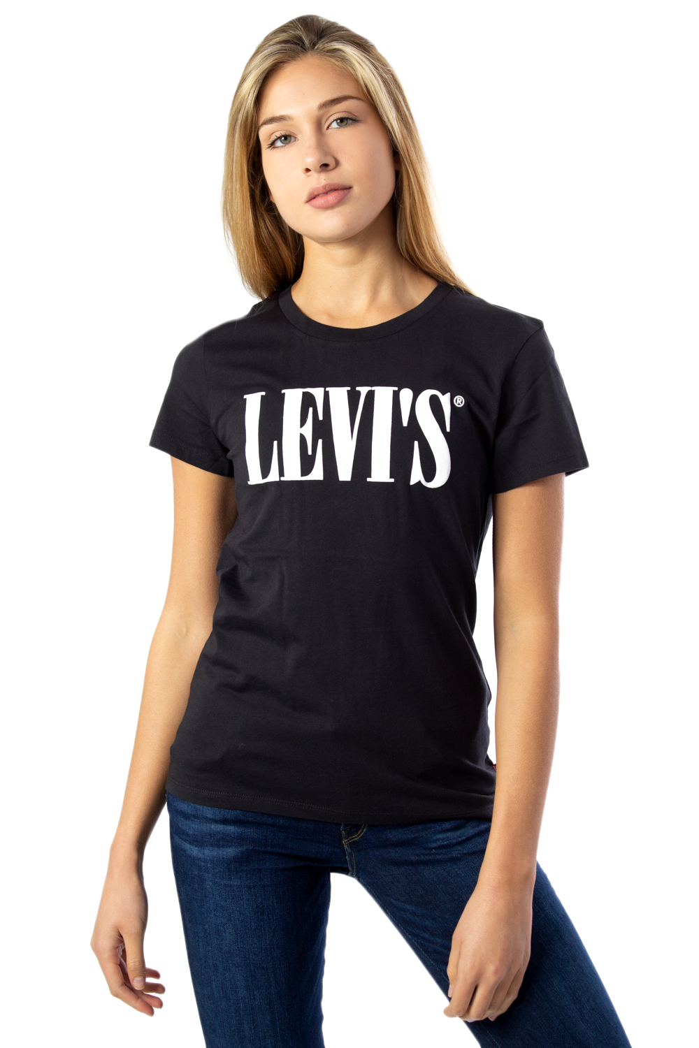T-shirt Levi's® THE PERFECT TEE 90S SERIF PERFECT T2 0783/0781 Nero - Foto 1