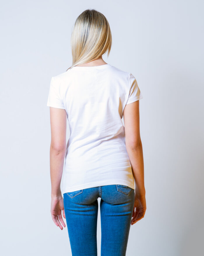 T-shirt Love Moschino STAMPA CUORE CORDA Bianco – 52876