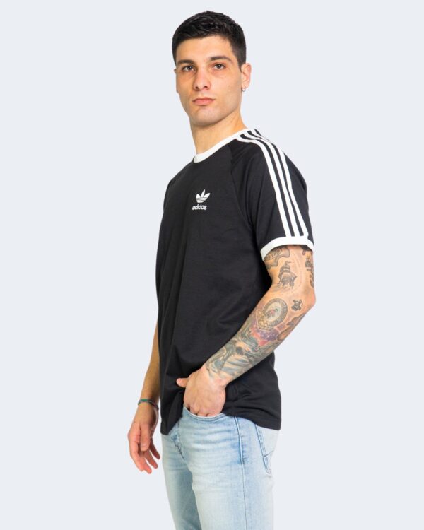 T-shirt Adidas STRIPES Nero - Foto 1