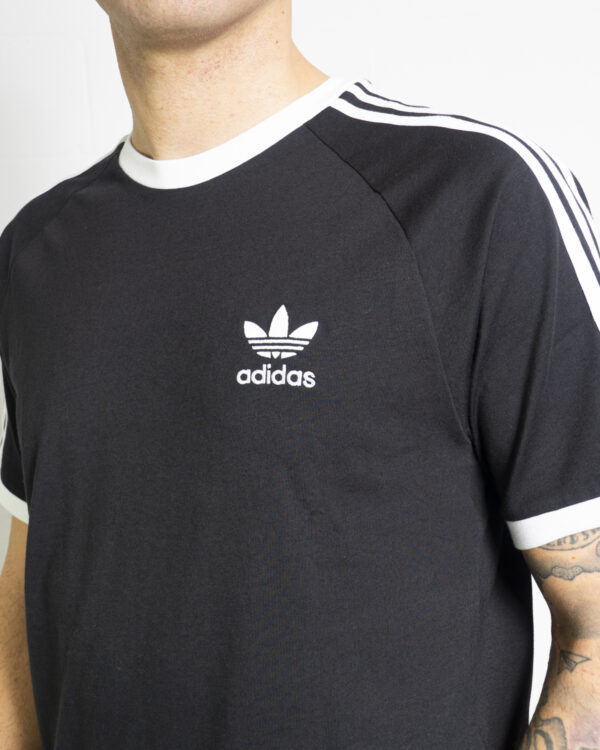 T-shirt Adidas STRIPES Nero - Foto 4