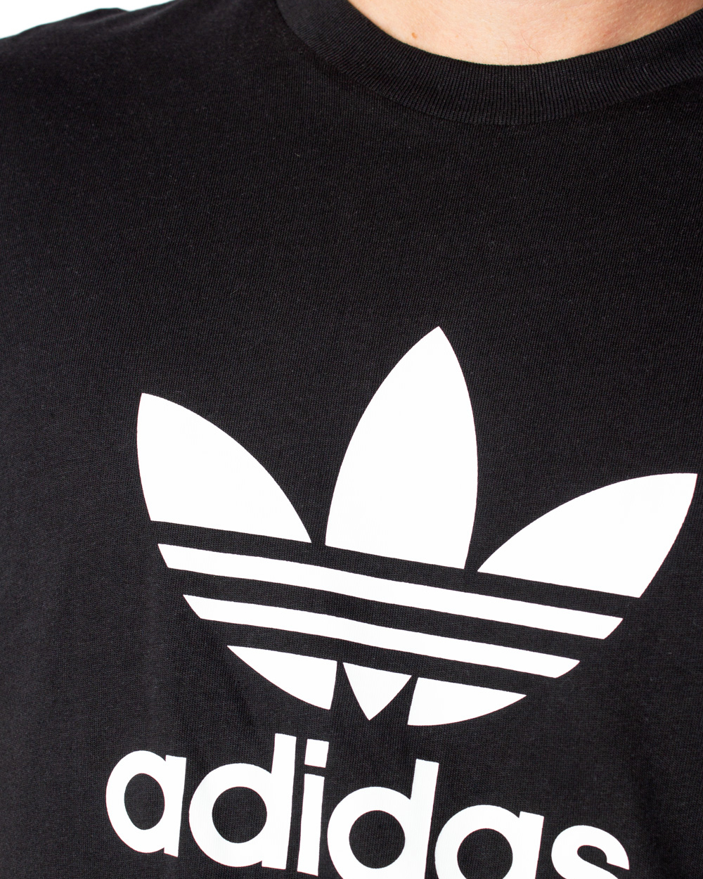 T-shirt Adidas TREFOIL Nero - Foto 3