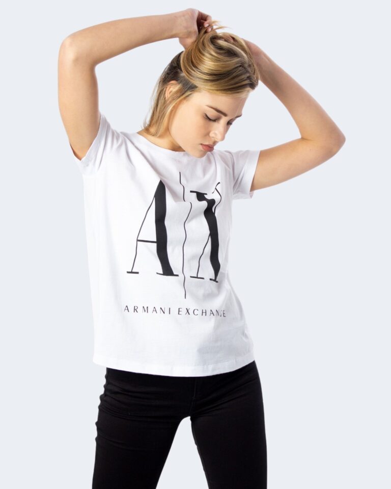 T-shirt Armani Exchange LOGO GRANDE Bianco - Foto 1