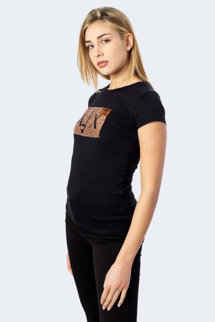 T-shirt Armani Exchange PAILLETTES Nero – 40401