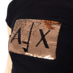 T-shirt Armani Exchange PAILLETTES Nero - Foto 4
