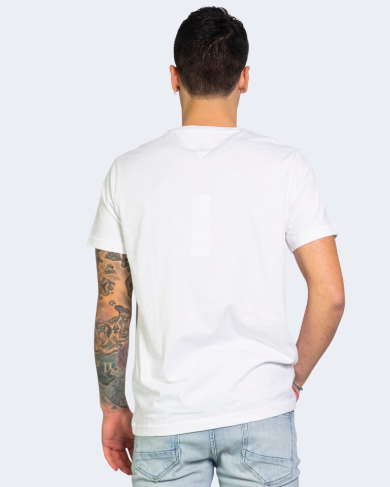T-shirt Tommy Hilfiger Jeans CHEST LOGO Bianco - Foto 3
