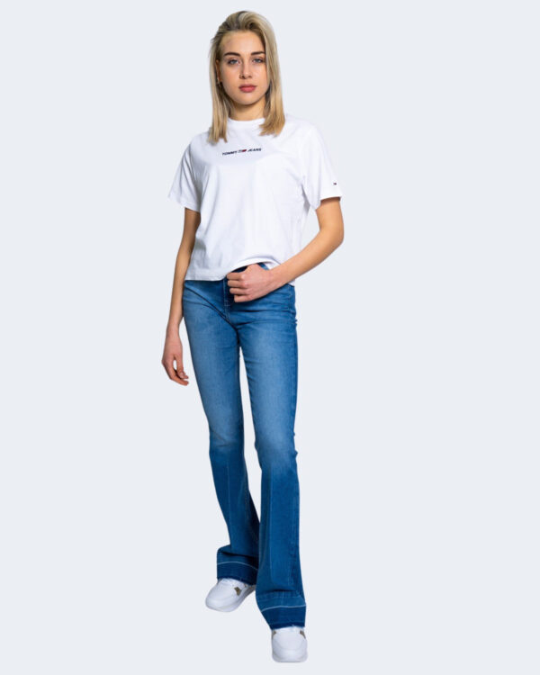 T-shirt Tommy Hilfiger Jeans LINEAR LOGO Bianco - Foto 2