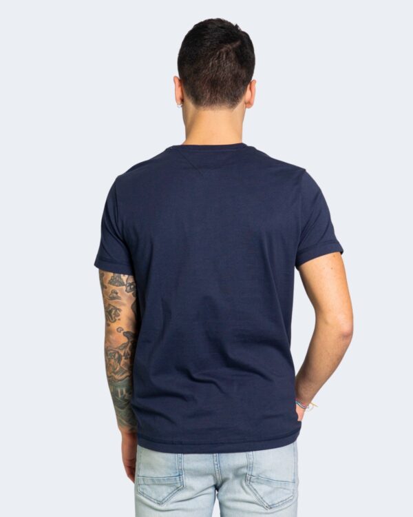 T-shirt Tommy Hilfiger Jeans CHEST LOGO Blu - Foto 3