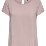 T-shirt Only FIRST TOP COLOR NOOS Rosa Cipria - Foto 1