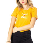T-shirt Tommy Hilfiger Tjw Square Logo Tee Color Ocra - Foto 1