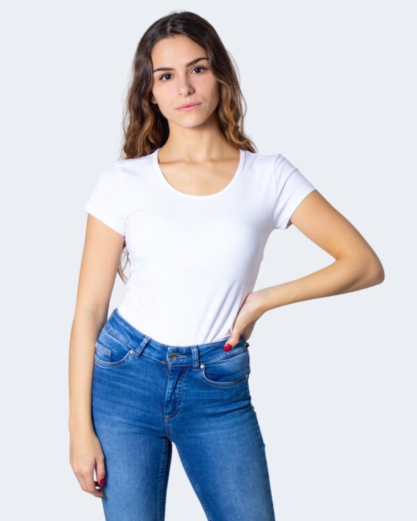 T-shirt Only LIVE LOVE S/S O-NECK TOP NOOS JRS Bianco - Foto 1