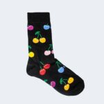 Calzini Lunghi Happy Socks CHERRY SOCK Nero - Foto 1