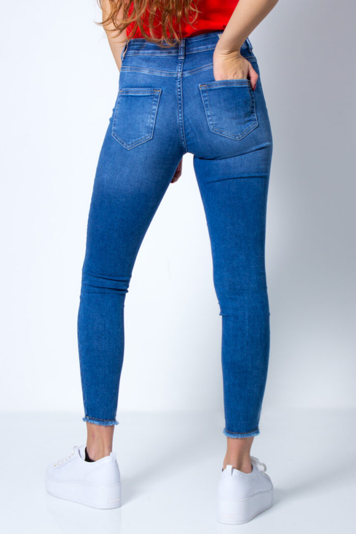 Jeans skinny Only ONLBLUSH MIDSK ANKRAW REA12187 NOOS Blue Denim