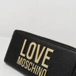 Portafoglio grande Love Moschino LETTERING BONDED Nero - Foto 2