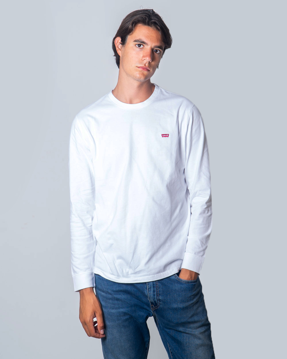 T-shirt manica lunga Levi's® ORIGINAL HM TEE Bianco - Foto 1