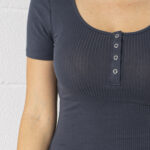 T-shirt Pieces Kitte SS Top Noos BC Blu - Foto 3