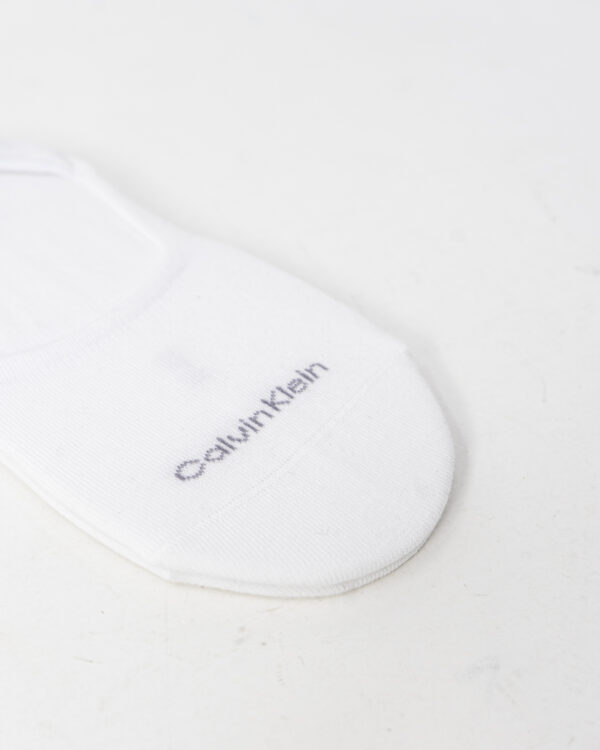 Fantasmini Calvin Klein NO SHOW 2P COTTON Bianco - Foto 3