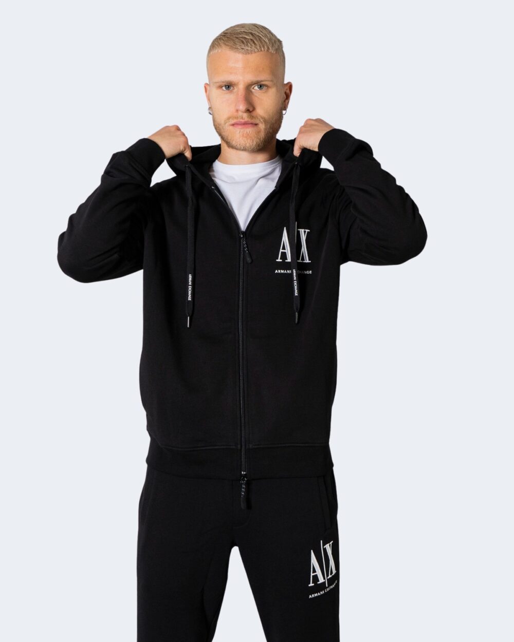 Felpa con cappuccio Armani Exchange SWEAT Nero - Foto 1