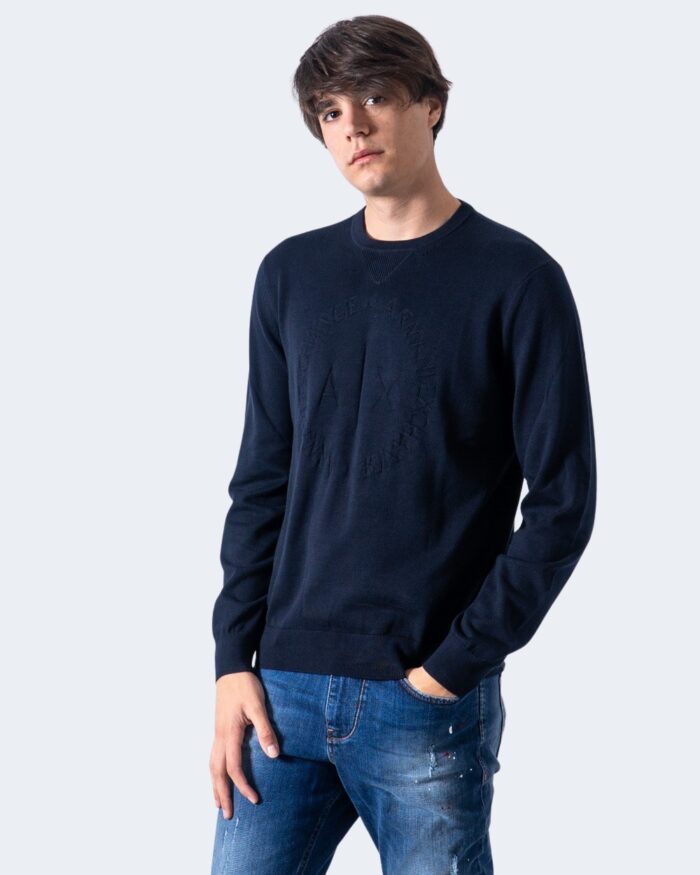 Maglione Armani Exchange Pullover Knitted Blu – 40668