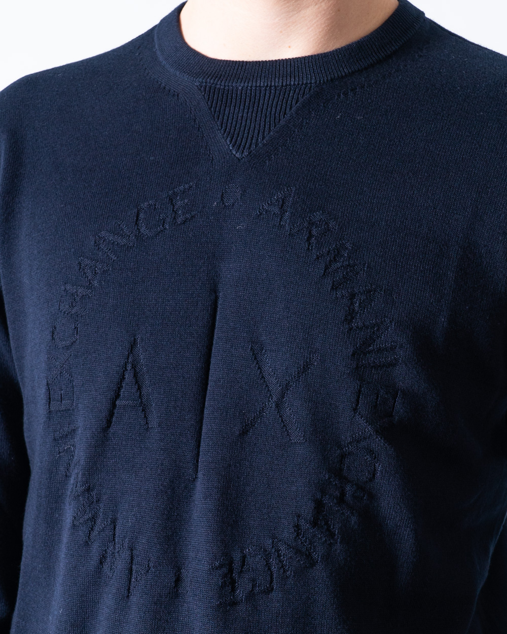 Maglione Armani Exchange Pullover Knitted Blu - Foto 3