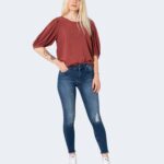 Blusa manica corta Only KARMA Mattone - Foto 2