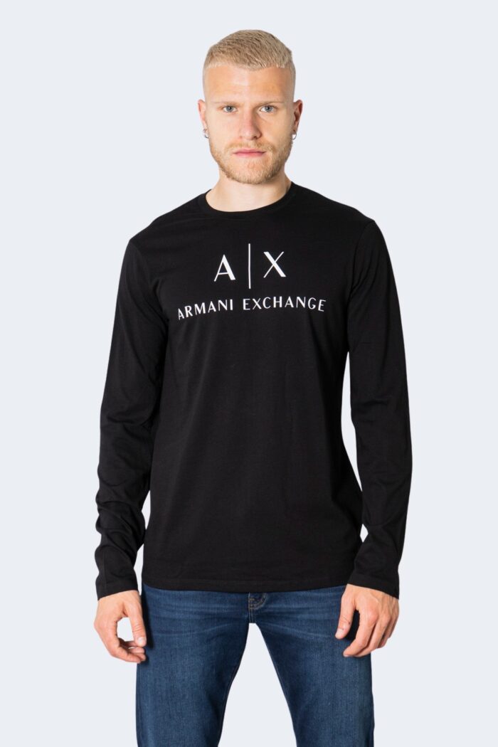 T-shirt manica lunga Armani Exchange  Nero