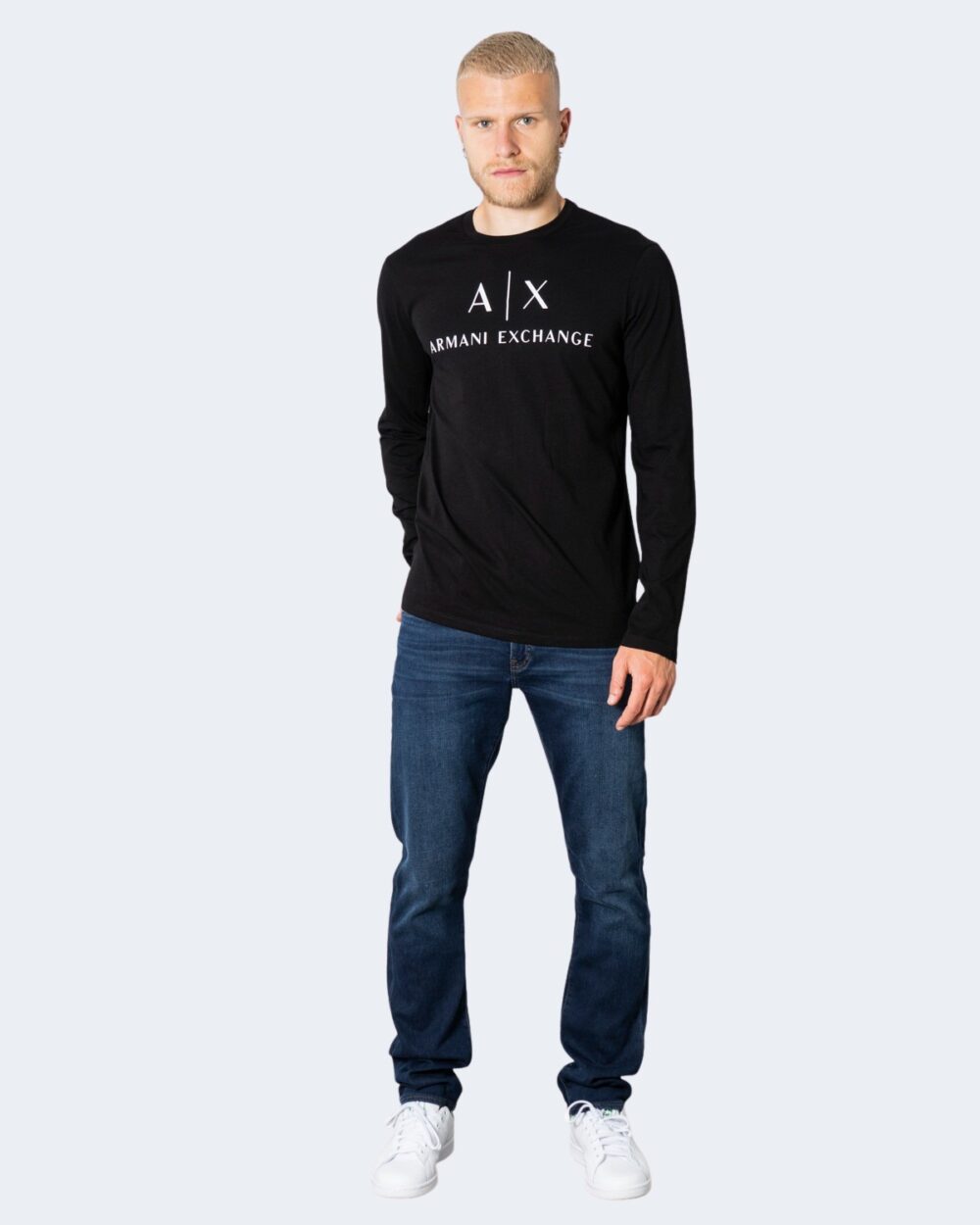 T-shirt manica lunga Armani Exchange  Nero - Foto 2