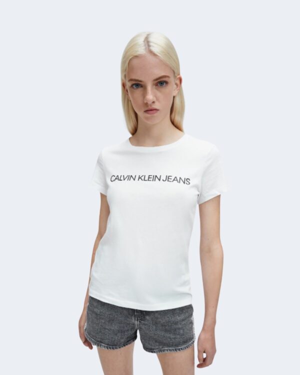 T-shirt Calvin Klein Jeans CORE INSTITUTIONAL Bianco - Foto 1
