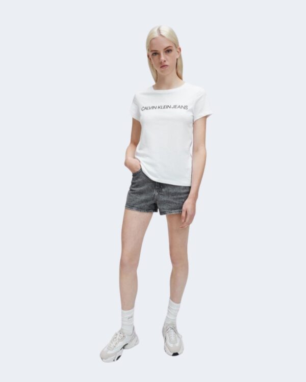 T-shirt Calvin Klein Jeans CORE INSTITUTIONAL Bianco - Foto 2