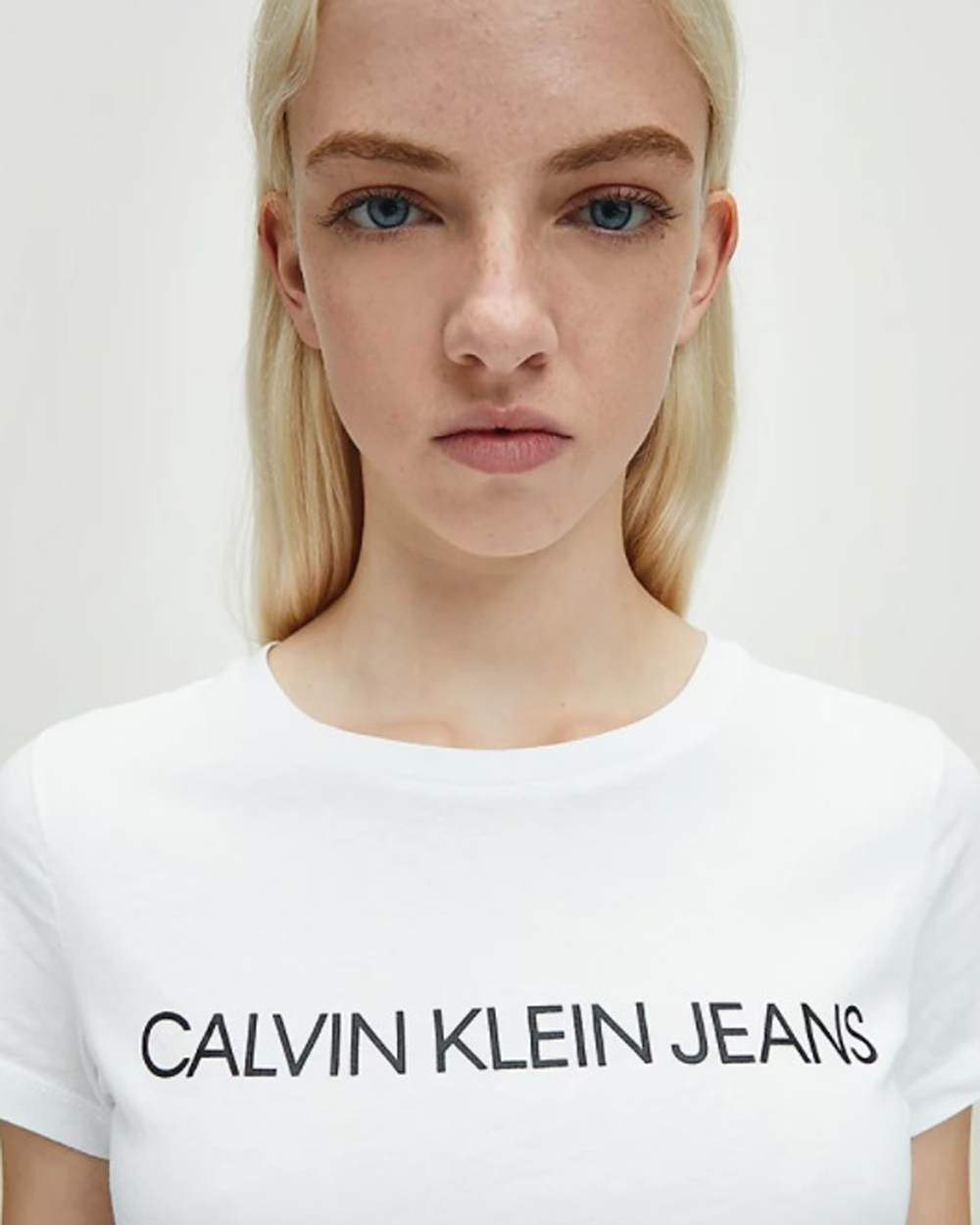 T-shirt Calvin Klein Jeans CORE INSTITUTIONAL Bianco - Foto 3
