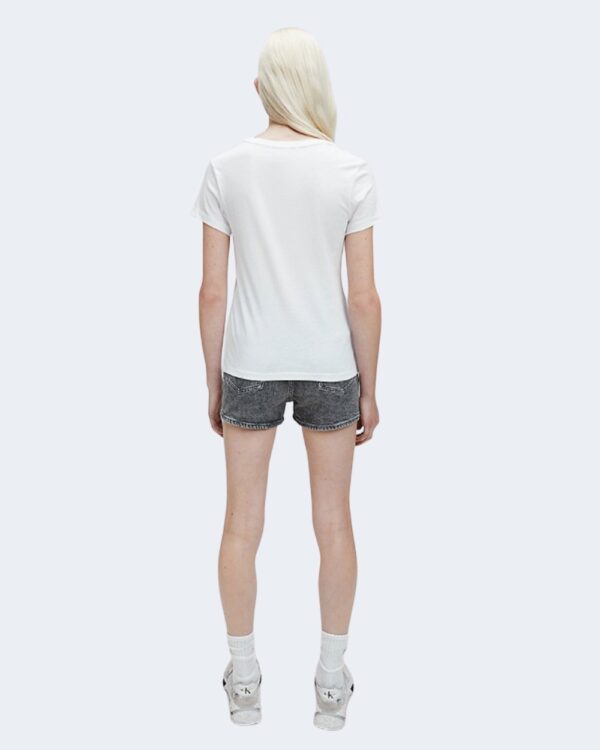 T-shirt Calvin Klein Jeans CORE INSTITUTIONAL Bianco - Foto 4