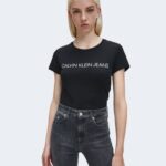T-shirt Calvin Klein Jeans CORE INSTITUTIONAL Nero - Foto 1