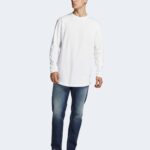 T-shirt manica lunga Jack Jones JJENOA TEE O-NECK LS NOOS - 12190128 Bianco - Foto 2