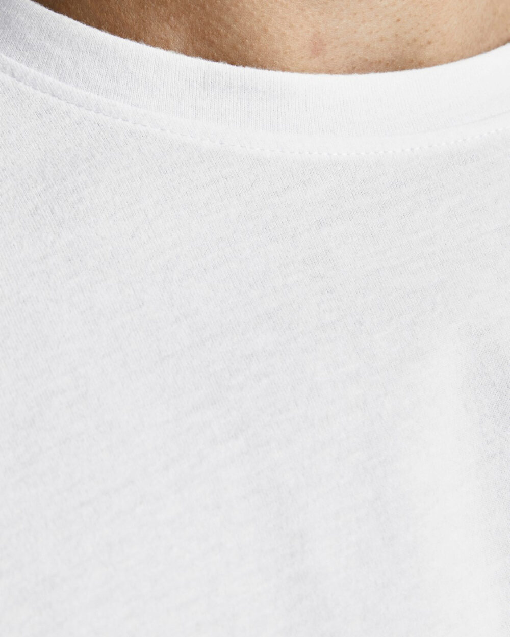 T-shirt manica lunga Jack Jones JJENOA TEE O-NECK LS NOOS - 12190128 Bianco - Foto 4