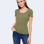 T-shirt Pieces Kitte SS Top Noos BC Verde - Foto 1