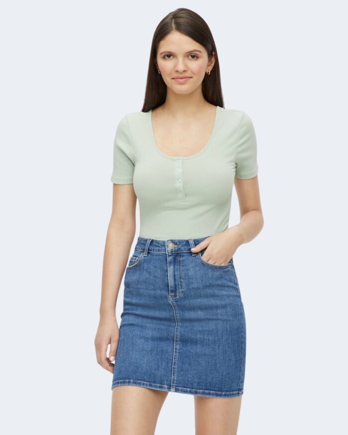 T-shirt Pieces Kitte SS Top Noos BC Verde ice – 71472
