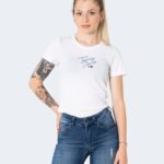 T-shirt Tommy Hilfiger Jeans SKINNY SCRIPT Bianco - Foto 2