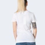 T-shirt Tommy Hilfiger Jeans SKINNY SCRIPT Bianco - Foto 4