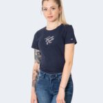 T-shirt Tommy Hilfiger Jeans SKINNY SCRIPT Blu - Foto 1