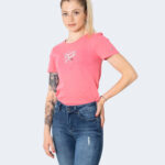 T-shirt Tommy Hilfiger Jeans SKINNY SCRIPT Rosa - Foto 1