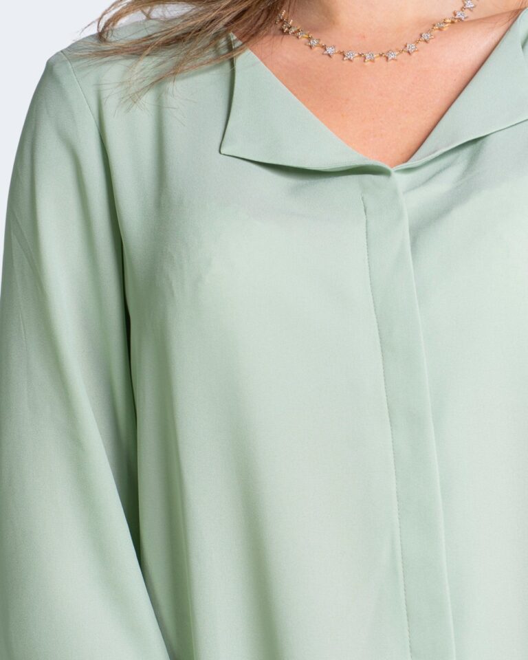 Camicia manica lunga Vila Clothes LUCY Verde - Foto 4