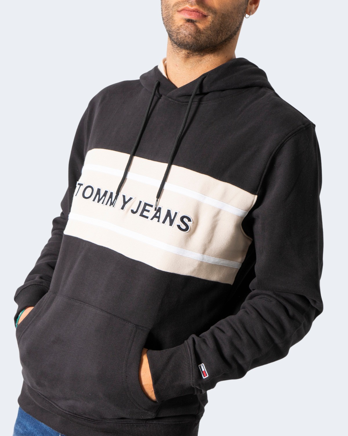 felpa tommy hilfiger nera