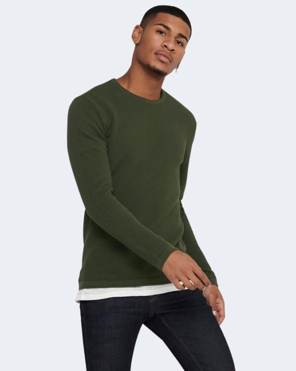 Maglia Only & Sons Panter Verde Scuro - Foto 1