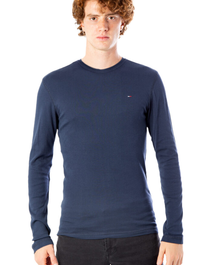T-shirt manica lunga Tommy Hilfiger Original Rib Blu – 38984