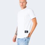 T-shirt Calvin Klein Jeans TURN UP SLEEV Bianco - Foto 1