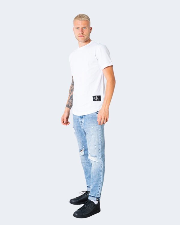 T-shirt Calvin Klein Jeans TURN UP SLEEV Bianco - Foto 2