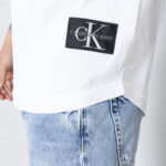 T-shirt Calvin Klein Jeans TURN UP SLEEV Bianco - Foto 4