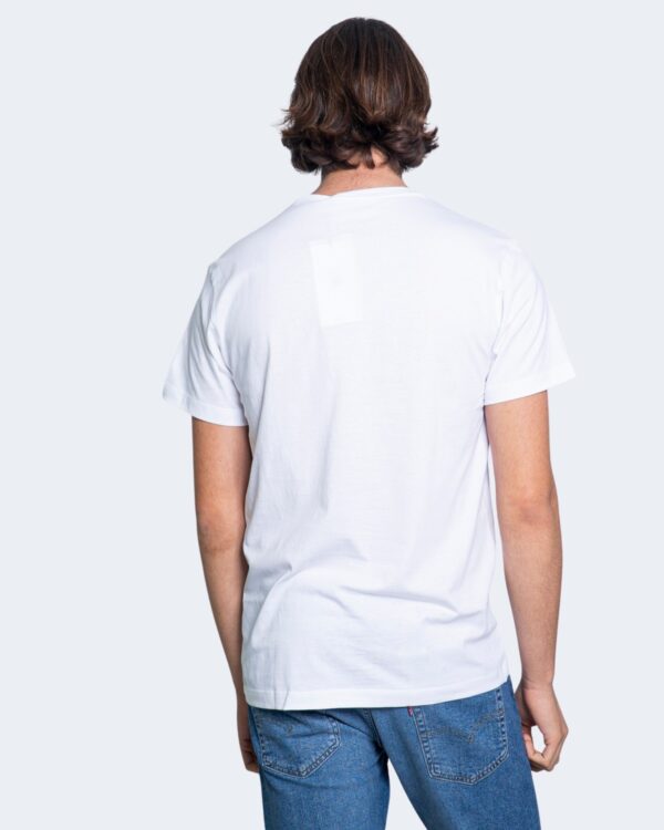 T-shirt Calvin Klein Jeans INSTIT CONTRAST POCKET COLOR TEE Bianco - Foto 3